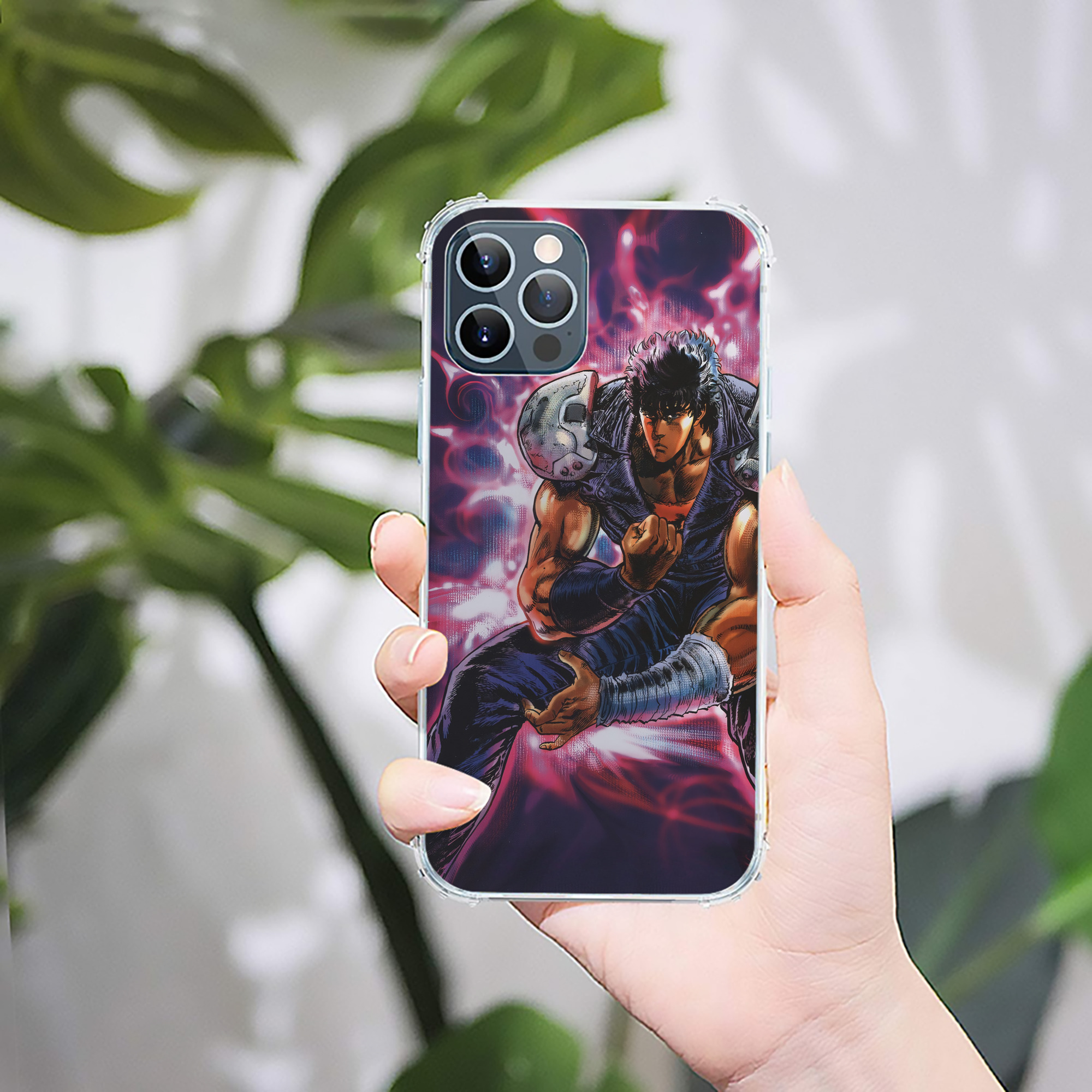 （画像用） 北斗の拳 Fist of the North Star 【iPhone 12シリーズ対応】透明スマホケース（クリアソフトケース）
